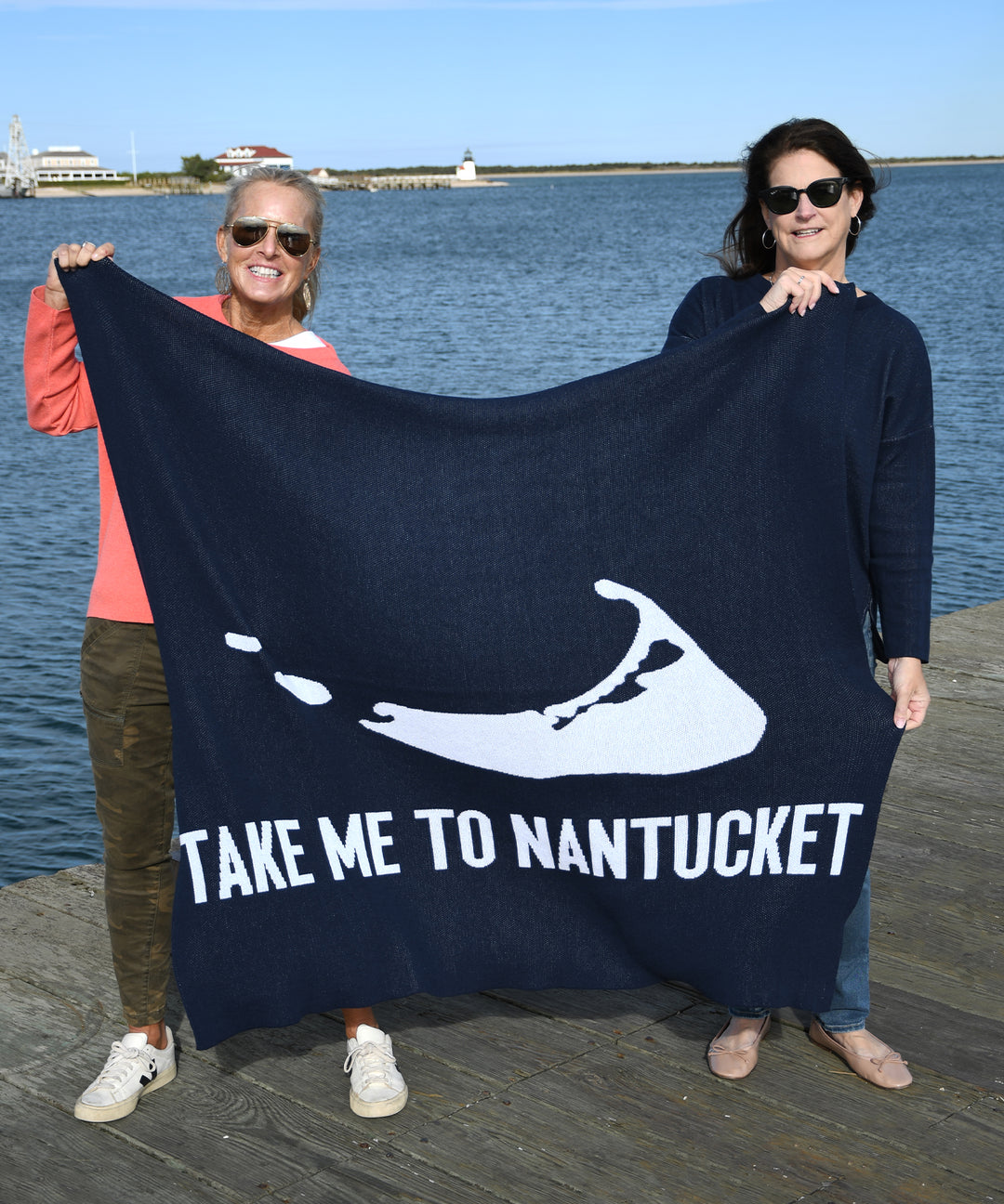 Take Me To Nantucket Throw Blanket