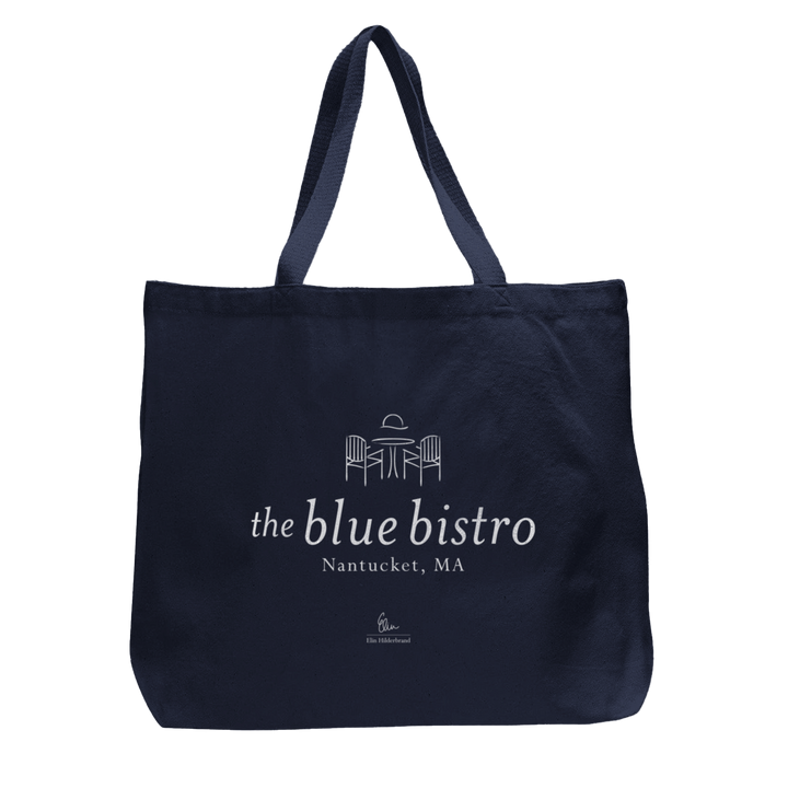 Blue Bistro Tote Bag