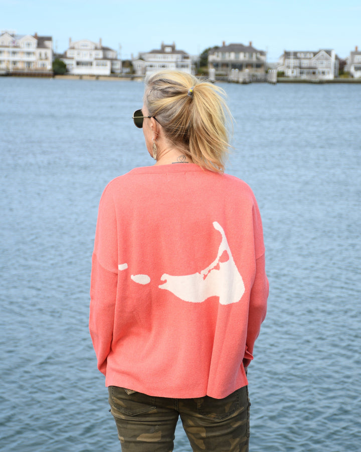 Take Me To Nantucket Sweater (Coral)