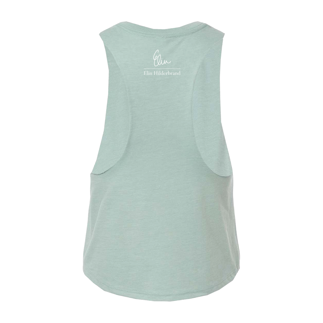 "I see you..." Cropped Tank (Seafoam)