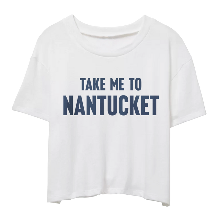 Take Me To Nantucket Cropped T-Shirt