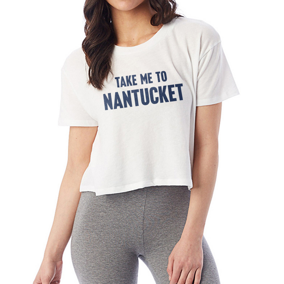 Take Me To Nantucket Cropped T-Shirt