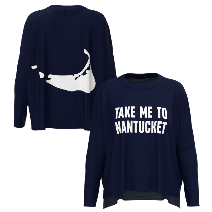 Take Me To Nantucket Sweater (Navy)