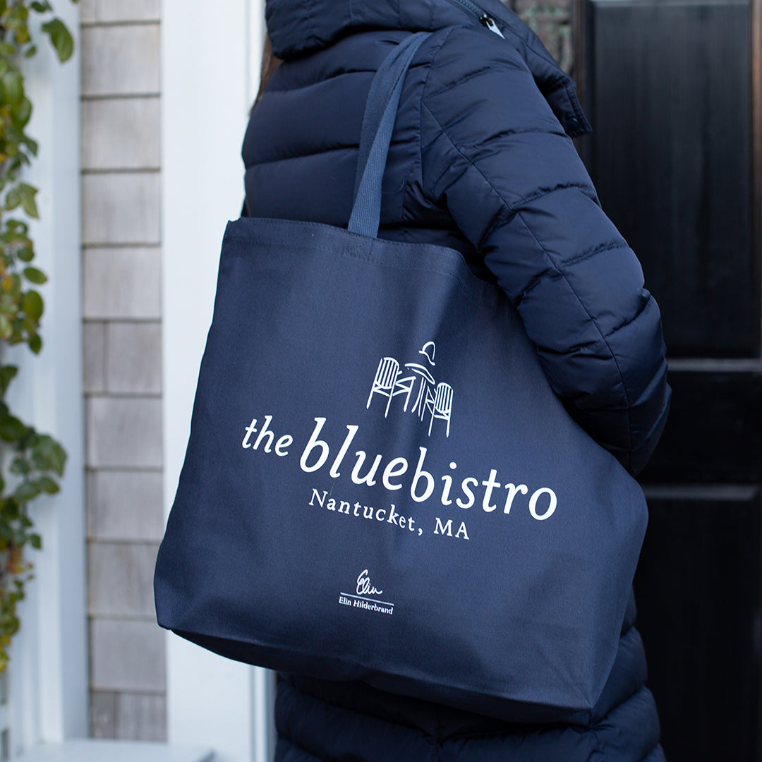 Blue Bistro Tote Bag